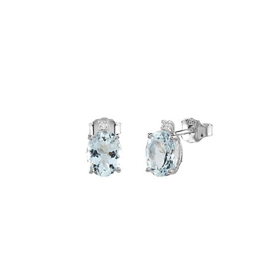 Orecchini Bliss Donna Bl stephanie in Oro bianco Acquamarina 0.14 Ct 20114466 - 20114466
